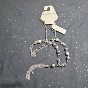 Kim Rogers Silver Beaded Necklace